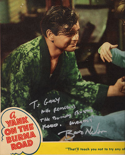 Barry Nelson autograph