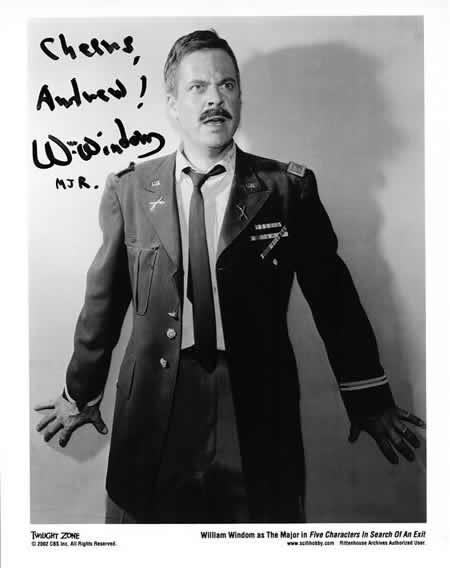 William Windom autograph