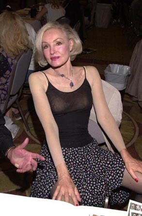 Julie Newmar relaxes